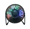 2017 new inventions and innovations usb electronic gadget cooler fan with program Led custom message text for summer market