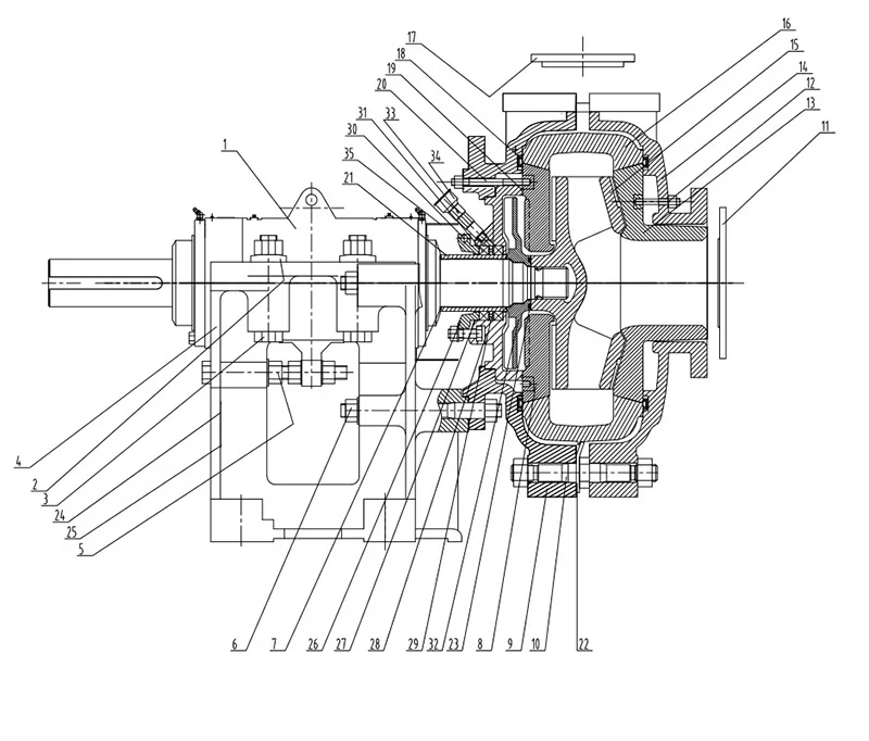 6-4 EE-AHE Pump Assebly Drawing