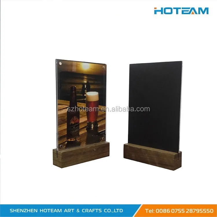 Retro Restaurant Wood Table Stand Menu Holder Buy Menu Holder