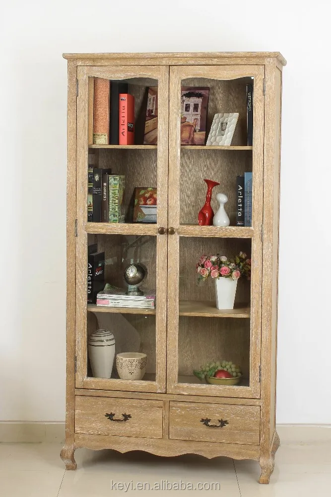Living Room Showcase Glass Doors Design Cabinet Wooden Design
