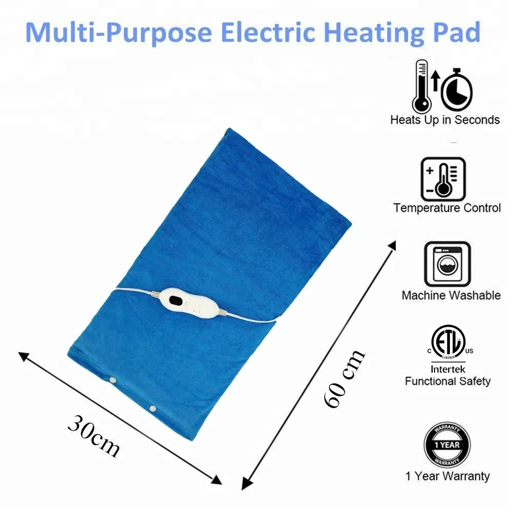 120v Detachable Connector Electric Heating Pad With Timer Buy Rapid