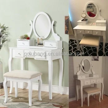 White Vanity Makeup Dressing Table Set With Light Mirror Buy