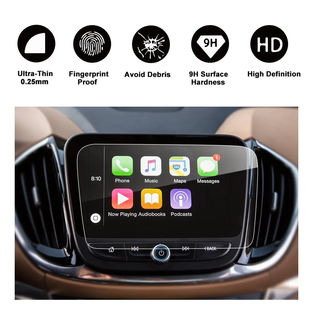 Anti Scratch Navigation Screen Protector for 2013-2018 Jeep Wrangler 6.5 Inch Tempered Glass Car GPS Display Screen Protective Film Accessories