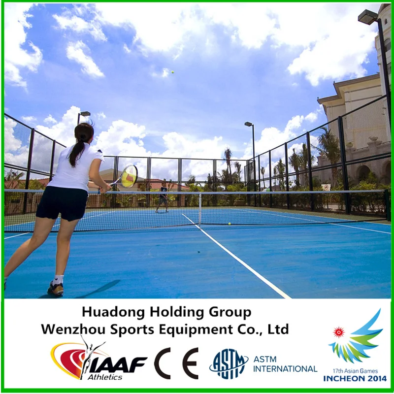 
Prefabricated tennis court rubber flooring, rubber mat, sport floor material 