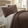 3-piece solid gray microfiber lightweight bedspread bedding set