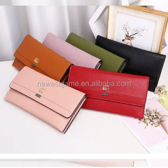 

free shipping New Designer Clutch Women Purse Ladies Girls Long Wallet Credit Card Holder Leather Womens Wallet purse lady