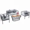 Commercial furniture executive leather sectional office sofa set for reception