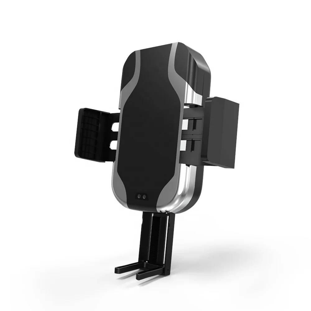 

New Model Stand automatically fast qi wireless car charger for mobile phone, Black