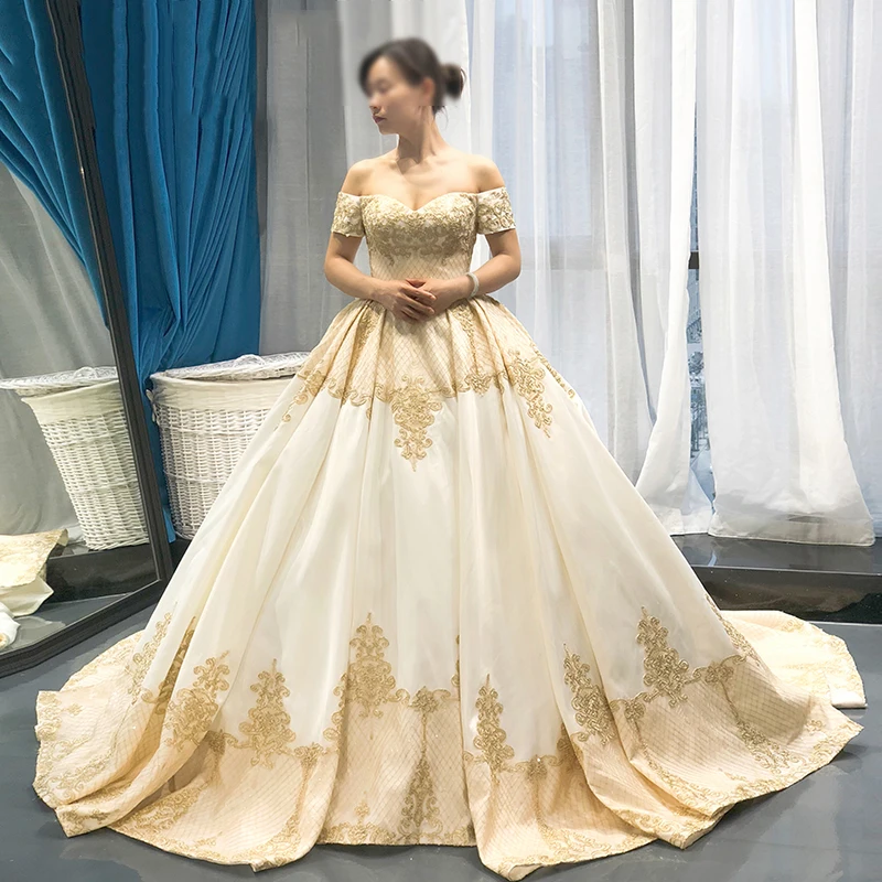 gold elegant gown