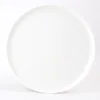 Ivory Plain White Antique Ceramic Porcelain Charger Plates For Hotel And Restaurant