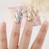 Three layers rhinestones belly dance fingernail rings