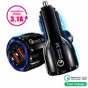 Dual USB Fast Car Charger Adapter Mobile Phones
