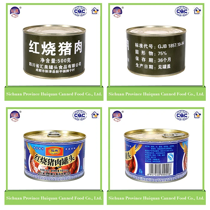Wholesale Products China Chinese Food Pork Luncheon Meat Canned Sliced
