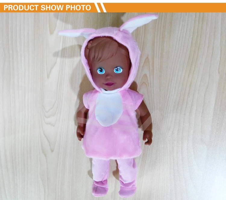 DDC259431 11.5 Inch Wholesale Black Plastic Dolls For Kids Baby Doll Baby Black Doll Head.jpg