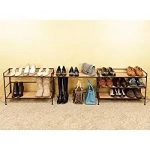 Buy Seville Classics 3 Tier Bamboo Multi Purpose Storage Shoe Rack 2 Pack Includes 6 Shelves In Cheap Price On Alibaba Com