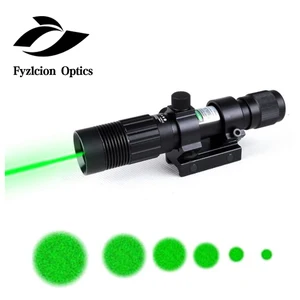 KANDAR Tactical Hunting Adjustable Green Laser Sight Designator Flashlight Night Vision Light Dot to Light Adjust w/Mount