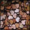 HYD Love Back Love Children Patch Puzzle Wooden Buttons Non-hole Heart Stickers Buckle Button