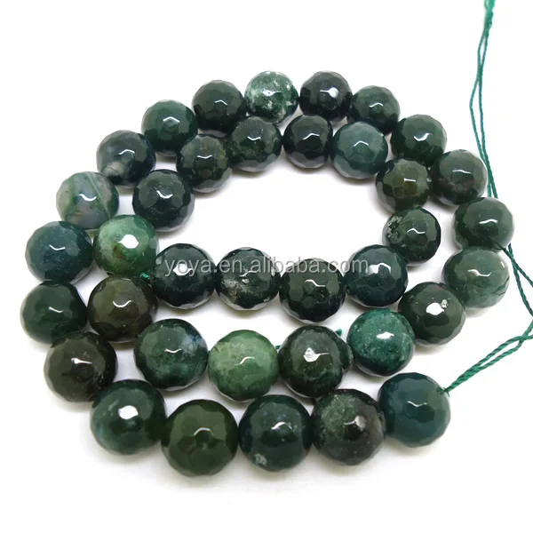 green agate beads
