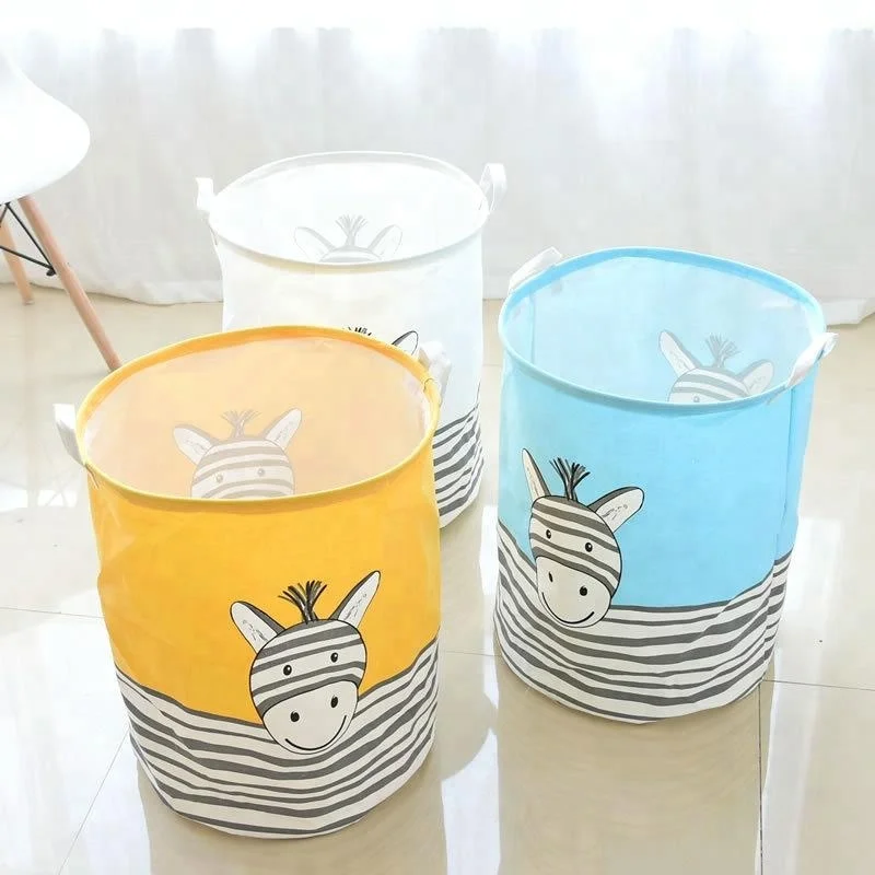 

Cartoon Three Color Donkey Bathroom Dirty Laundry Basket Folding Waterproof Laundry Basket