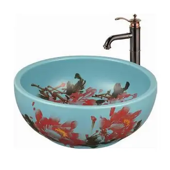 Bathroom Ceramic Chinese Vessel Sink Buy Chinese Vessel Sink Ceramic Vessel Sink Bathroom Chinese Sink Product On Alibaba Com