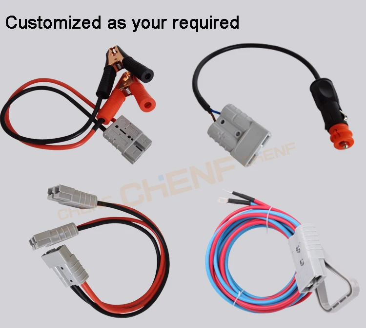 Oem Wire Harness Forklift Battery Auto Power Connector 50 Amp Charging