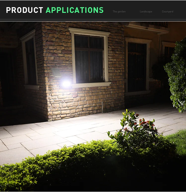 Aluminum Alloy Wireless Waterproof 3 IN 1 Mode Super Bright Security Wall lamps Led Solar Light Outdoor Motion Sensor
