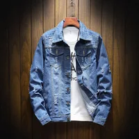 

Wholesale denim fabric custom printing mens denim jacket
