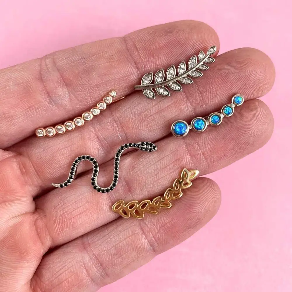 

20 Styles Boho Crystal Moon Stars Cross Geometry Stud Earrings Set for Women Punk Mix Design Leaf Aros Wedding Bohemian Jewelry, Colorful