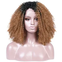 

Blonde curly wigs human hair afro wigs kinky twist braided lace synthetic hair wig