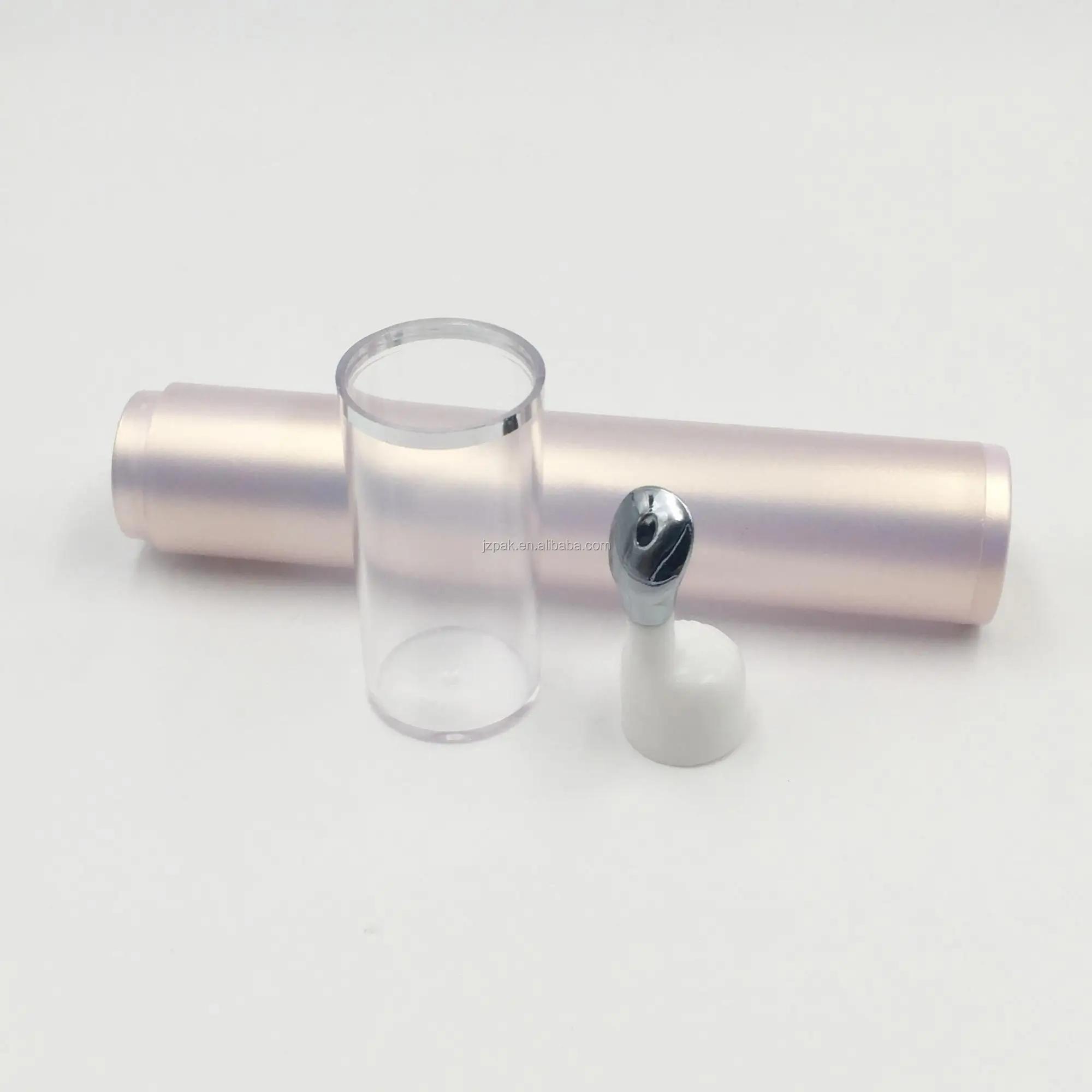 Airless plastic 15ml roll on bottle plastic round serum applicator bottle