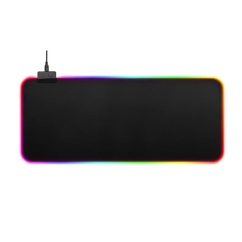 

BUBM LED RGB Gaming Mouse Pad Light Keyboard Mat with Durable Stitched Edges, Black