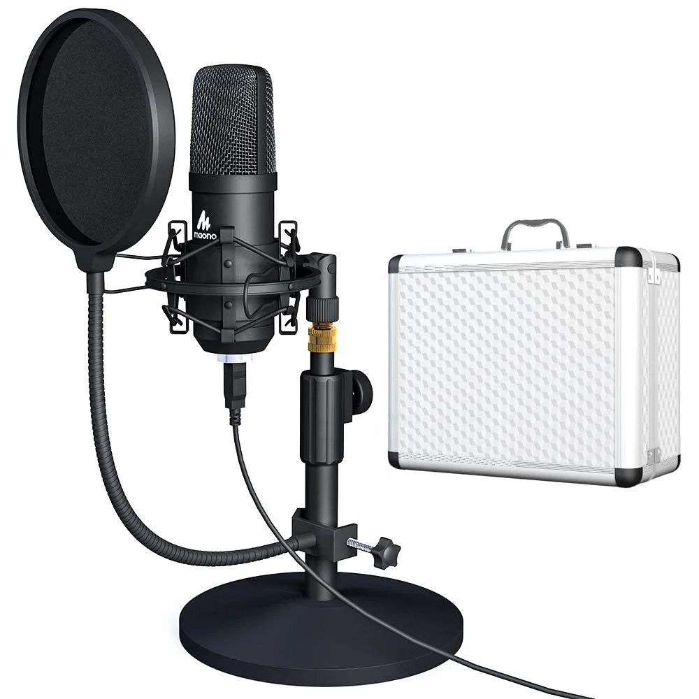 Professional Metal Voice Recording Usb Condenser Studio Microphone