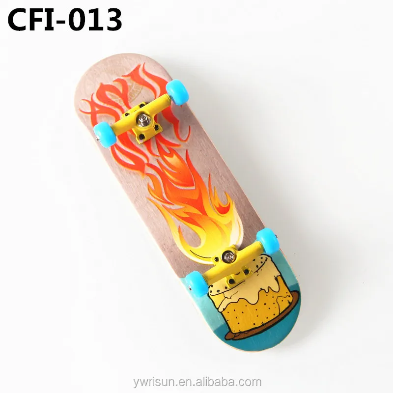 Free Shipping 30mm or 32mm Deck Complete Set Canadian Maple Wood Finger Skateboard With Heat Transfrom Printing, Same as picture