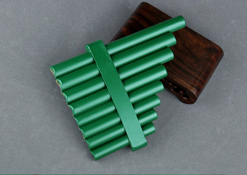 Colorful Musical Instrument Pan Flute Bamboo Light 8 Pipes G Key Wind