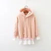 QX1844 The new winter 2017 girls nail bead wool coat Children's clothing wholesale
