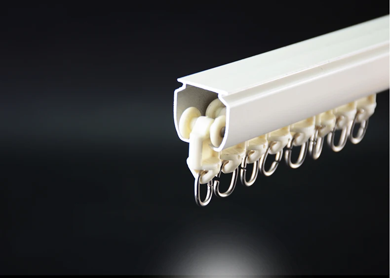Customized Double Single Pvc Sliding Curtain Track Plastic Stopper