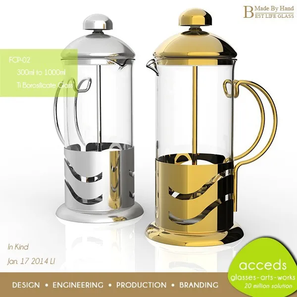 coffee maker custom high end pyrex glass french coffee press buy how french press works