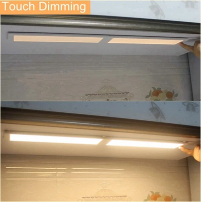 
Dimming sensor LED Kitchen Cupboard Under Cabinet Lights Lamps 