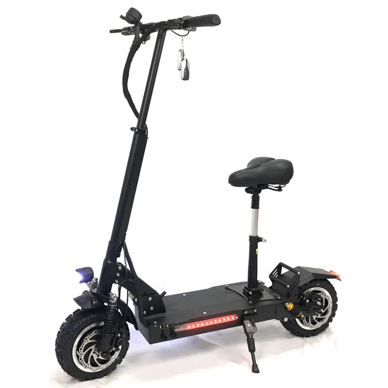 

Adult Electric Scooter with 60V/18.2A 2400W Strong Power Kick Scooter fat tire big wheel electric scooters adults with Oil Brake