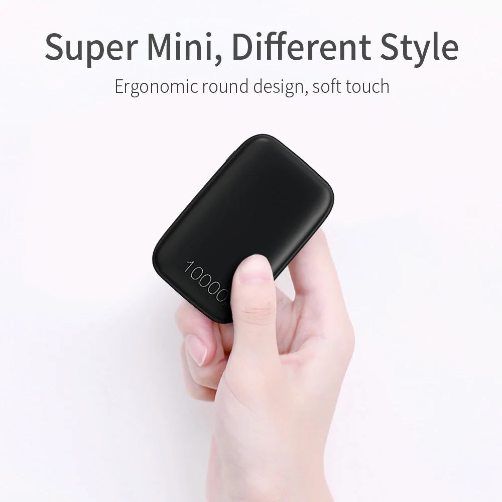 

Gadget 2019 Essager high speed quick charger PD QC3.0mini 10000mAh power bank,led light portable mini power travel charger