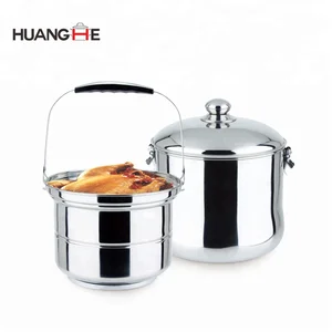 Image of Large cooking pots magic thermal cooker stainless steel thermos thermal magic cooker