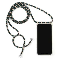 

Hot Transparent hanging neck necklace four corners anti-fall mobile phone Case For IPhone X Xs XR Max