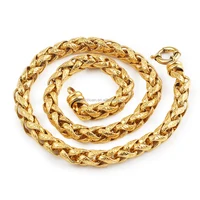 

2018 latest gold chain designs 24k gold plated solid heavy gold chains