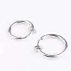 ZhiRen Punk Stud Earrings Clip On Piercing Body Nose Lip Rings Hoop