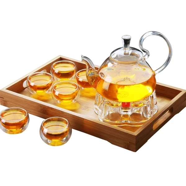 

Arabic Daily Use Glass Tea set, Transparent