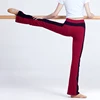 Latin Dance Yoga Pants Low-slung Patchwork Ballet Flared Pants Women Dancing Trousers