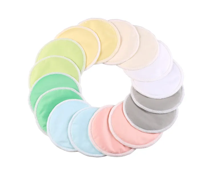 

Best Selling Feeding Pads Bamboo Washable Breast Pads, Colorful nursing pads