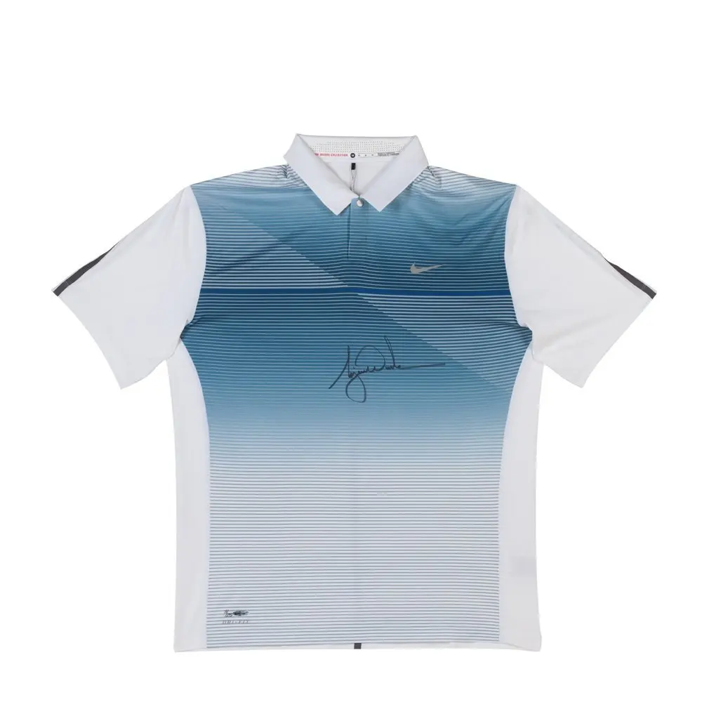 tiger woods white golf shirt