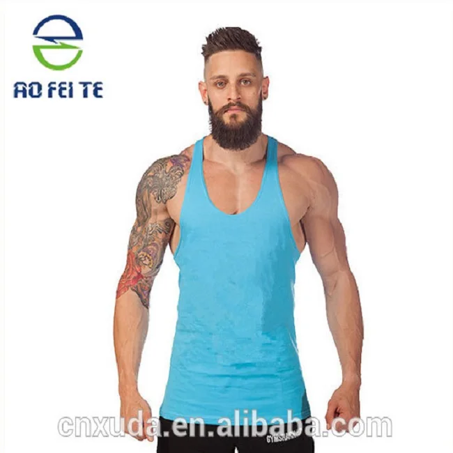 

Men new blank wholesale clothing fashion gym stringer bodybuilding apparel singlet tank top