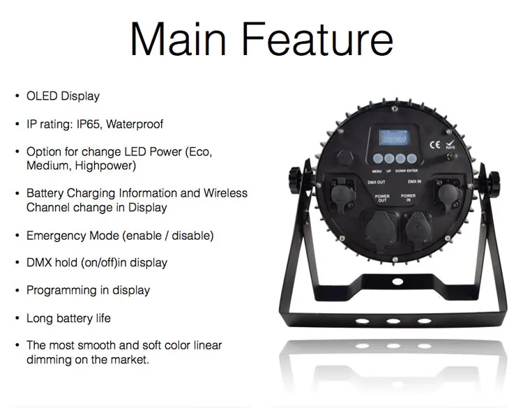led slim par light